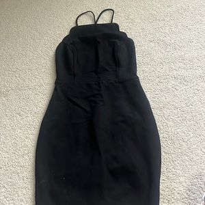 Black bodycon dress